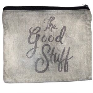 Cosmetic Bag “ The Good Stuff Made of Canvas & Hemp